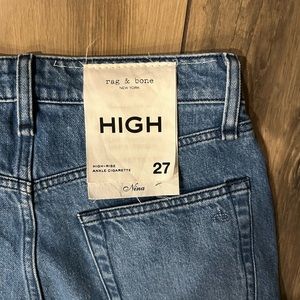 Never worn rag & bone cig jeans high rise